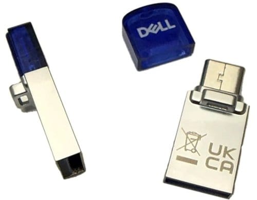 Dell 128GB 3.2 Type A/C Combo Flash Drive abnehmbare Abdeckung