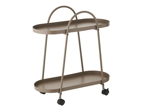 House Nordic Bartrolley Empoli, Braun 60x27.5x64 cm (LxBxH), Stahl