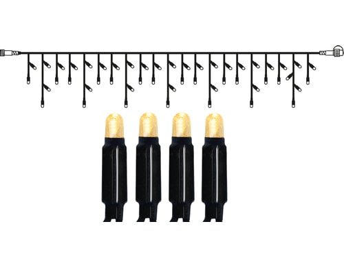 System 24 Extra, Icicle, 300x40cm 49 LED warmweiss, Kabel schwarz