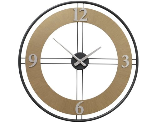 Boltze Wanduhr Santiago Analog, exkl. 1xAA Batterie, D: 62cm, MDF