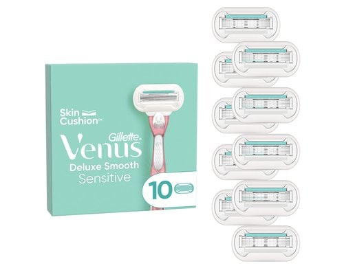 Gillette Venus Deluxe Smooth Sensitive Systemklingen 10er