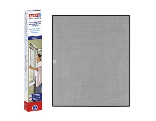 Tesa CLIP-ON Rahmen für Fenster 1,2x1,4m 1,2x1,4m