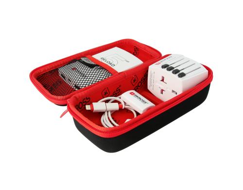 SKROSS Power Case 197x97mm Schwarz, Rot, Hardcase