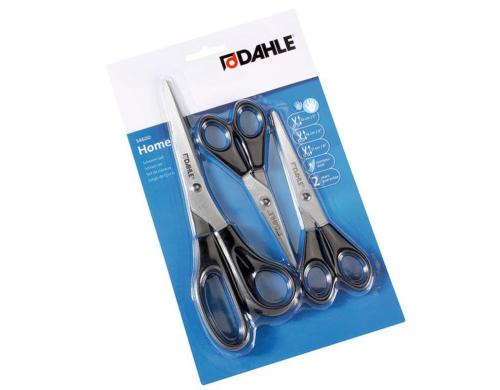 Dahle 54600 ECO Scheren-Set, 3 Scheren Rostfreie Stahlklingen,5Zoll,6Zoll,8Zoll