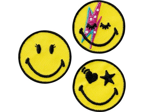 Monoquick Aufbügelbild 3.5 x 3.5 cm Smiley