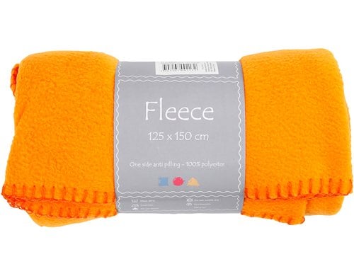 Creativ Company Fleece 125 cm x 150 cm 200 g, Orange