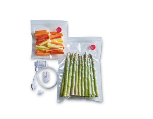 Solis Zip-Vakuumierbeutel Starter-Kit je 3 Beutel pro Grösse inkl. Schlauch-Set