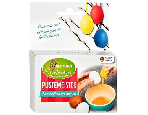 B&H Eiermalfarben Pustemeister Auspump- und Reinigungsgerät für Ostereier