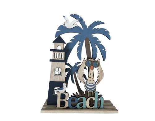 Dameco Deko Maritim Beach Leuchtturm L:17cm B:5cm H:22cm