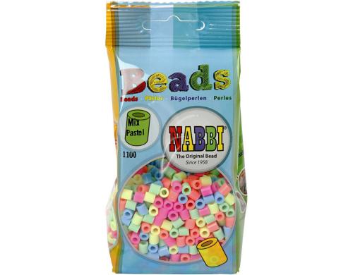 Creativ Company Bügelperlen Nabbi Medium 1100 Stück, Pastellfarben