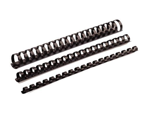 Fellowes Binderücken 25mm, schwarz, 50 Stk. Blattkapazität 181-200 Blatt