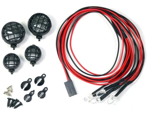 Absima 1:10 LED Rally-Scheinwerferset rund (4)