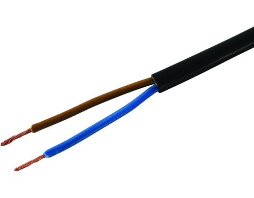 Installationskabel TD 2x 0.75mm2 schwarz, 20m
