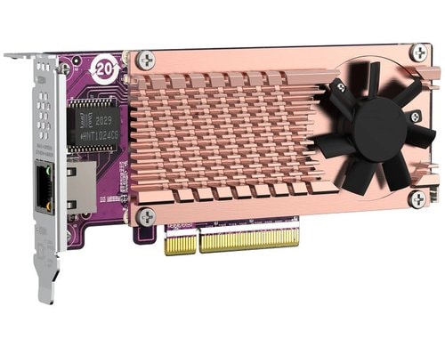 QNAP Erweiterungskarte Dual QM2 Series 2x PCIe 2280,PCIe Gen3 x 8,1x 10GbE NBASE-T