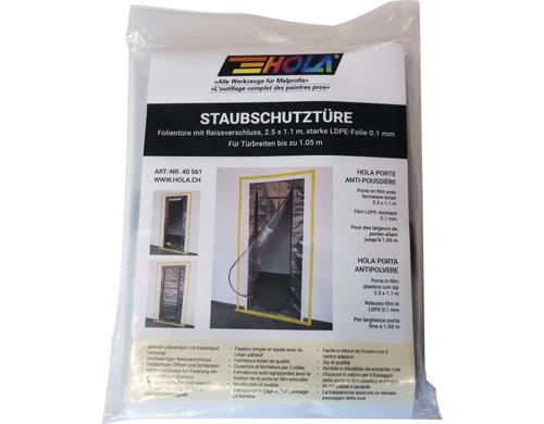 HOLA Staubschutztüre, 2.5 x 1.1 m starke LDPE-Folie 0.1 mm