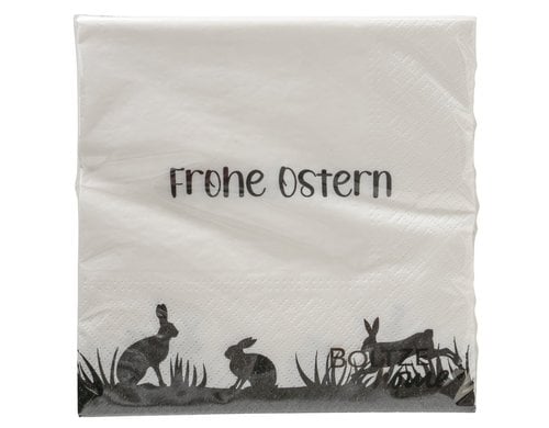 Boltze Osterserviette Blacky 20 Stück, 17 x 17 cm