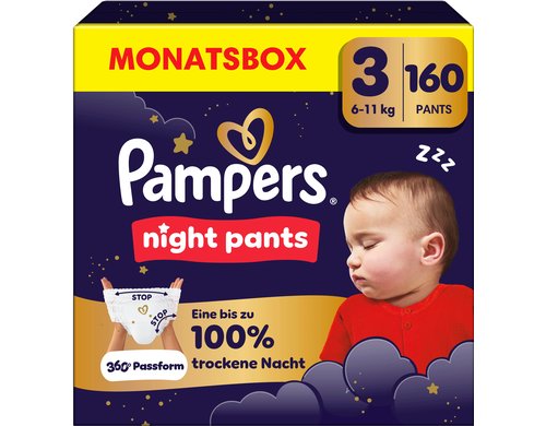 Pampers Baby Dry Night Pants Gr. 3 MonatsBox / 160 Stück
