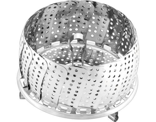 Silit Dämpfkorb 14 cm, Edelstahl Grössenverstellbar, Min. D:16cm, H:10cm