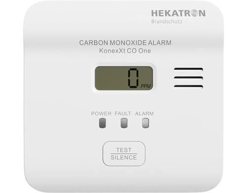 Hekatron CO-Warnmelder KONEXXT CO One DINEN50291-1, 85dB, IP42, elektrochemisch