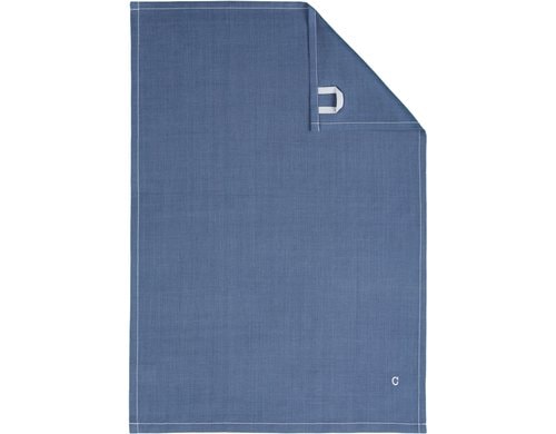 Cawö Geschirrtuch Solid 50x70cm, Nachtblau