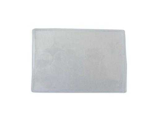 Weichplastik-Badgehalter, transparent Kartenöffnung lange Seite