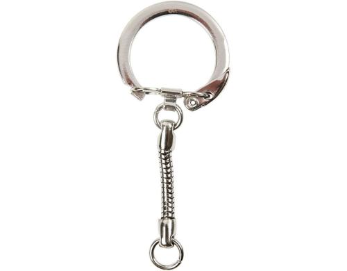 Creativ Company Schlüsselanhänger 25 Stück, D 2.3 cm, L 6 cm