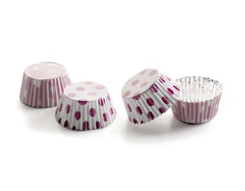 Ibili Alu-Pralinenförmchen gepunktet 36 Stück