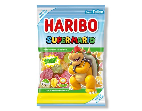 Super Mario Fruchtgumm saueri Beutel 175 g