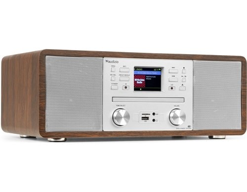 Audizio Avola SI DAB+/FM Radio mit BT u. CD, WLAN, silber