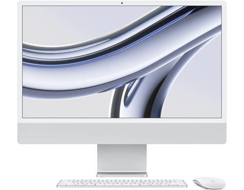 24 iMac (M3, 4 Ports), 8C/10C, Silber 8GB, 512GB, GbE, MM, MK TID, CH