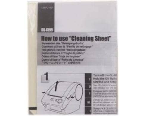 Brother Cleaning sheet ASS LB9543001 Masse: (LxBxH) 10  x 0,1 x 13 cm