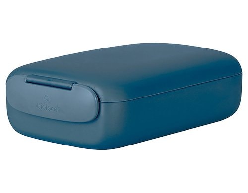 bioloco Lunchbox rectangle -Midnight 13x19.5x6cm, graublau