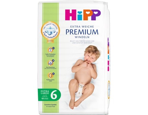 Hipp Babysanft Windeln Premium Gr. 6 / 40 Stück