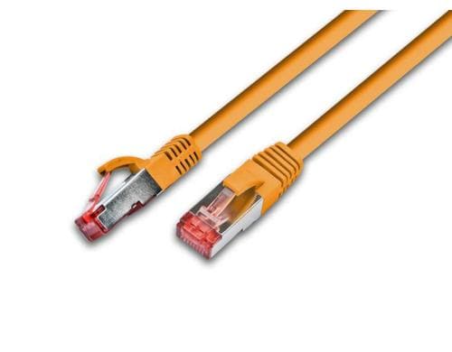 Wirewin Patchkabel: F/UTP, 0.25m, orange Cat.5e, AWG26, 1Gbps, 100MHz, Zugentlastung