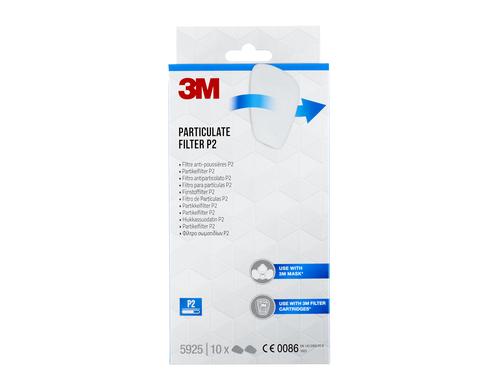 3M Partikelfilter Farbspritzmaske 10 Paar Filter