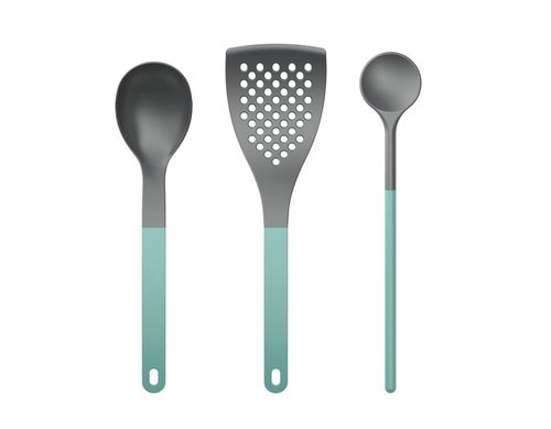 Rosti Küchenhelfer-Set Optima, 3er Set Nordic green, Nylon