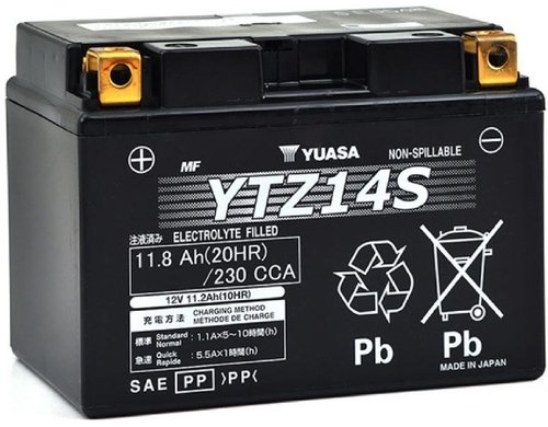 YUASA AGM 12V/11.8Ah/230A LxBxH: 150 // 87 // 110 // S:1