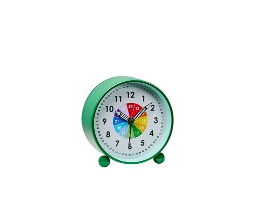 ChicMic Kinder Lern Uhr-green bean Alarm, Licht, exkl. Batterie 11x11x5.2cm