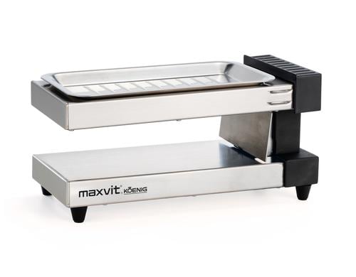 Koenig Tellerraclette Maxvit B02245 350W, abnehmbare Grillplatte 20x10cm