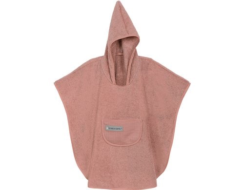 Odenwälder Frottee-Badeponcho cranberry