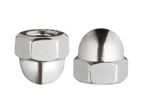 Krafter Hutmuttern M 5 DIN 1587 A2 Edelstahl rostfrei 4 ST