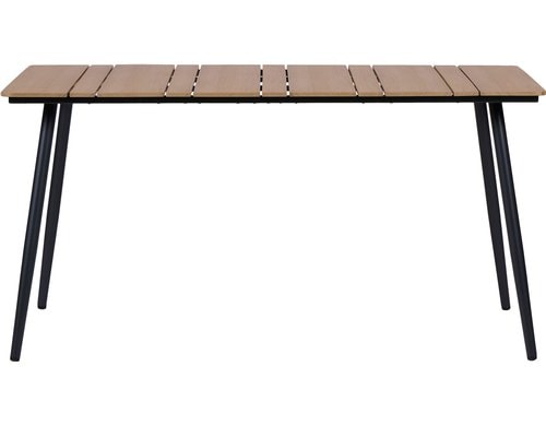 Gartentisch HUGO 146x85x74cm - Schwarz,Teak