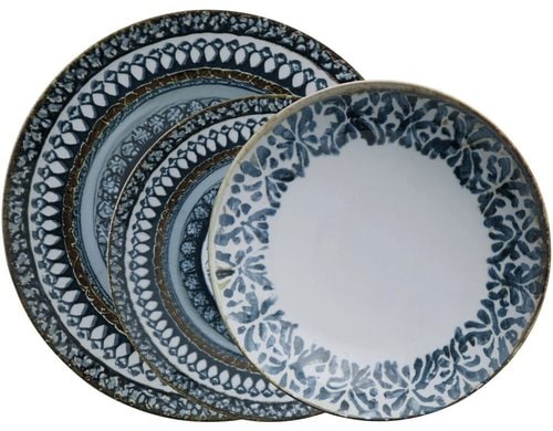 AK Teller Set 12 Stk Mediterraneum Stoneware
