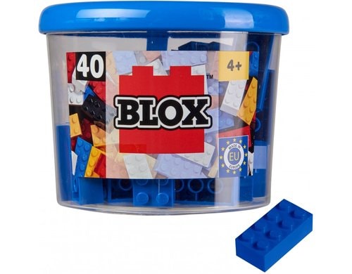 BLOX 40 blaue 8er Steine in Dose