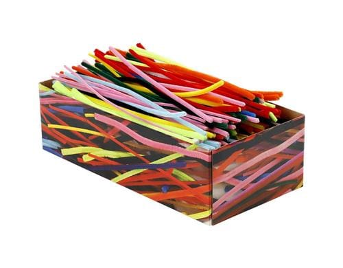 Creativ Company Chenilledraht 4 + 6 + 9 mm 700 Stück, diverse Farben