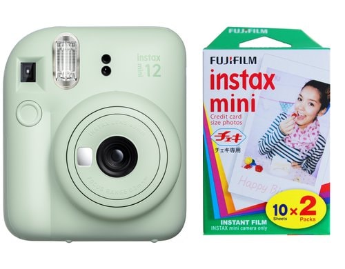Fujifilm Instax Mini 12 Green KIT Inkl. 2 x Duo Pack