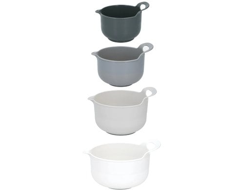 Alpina Rührschüsseln, 4 Stück 1.2/1.65/2.4/3L, PP, SL