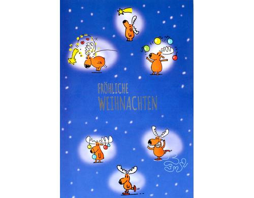 ABC Weihnachtskarte Fröhliche Weihnachten Format B6, 125x176mm, 1 Stück