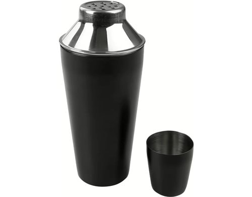 Fackelmann Cocktailshaker Specter 250mm, 750ml, Edelstahl schwarz