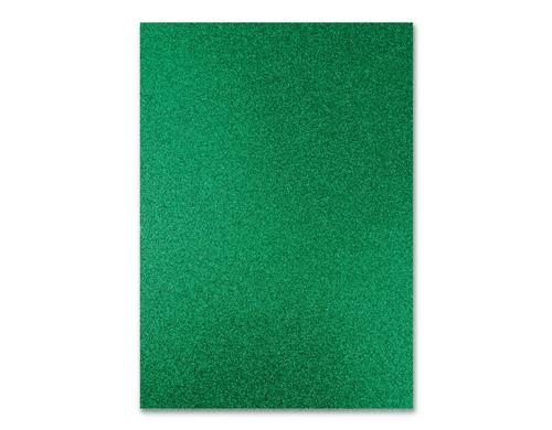 Ursus Glitterkarton A4 Dunkelgrün 10 Blatt à 300g/m2, A4